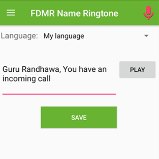 fdmr name ringtone